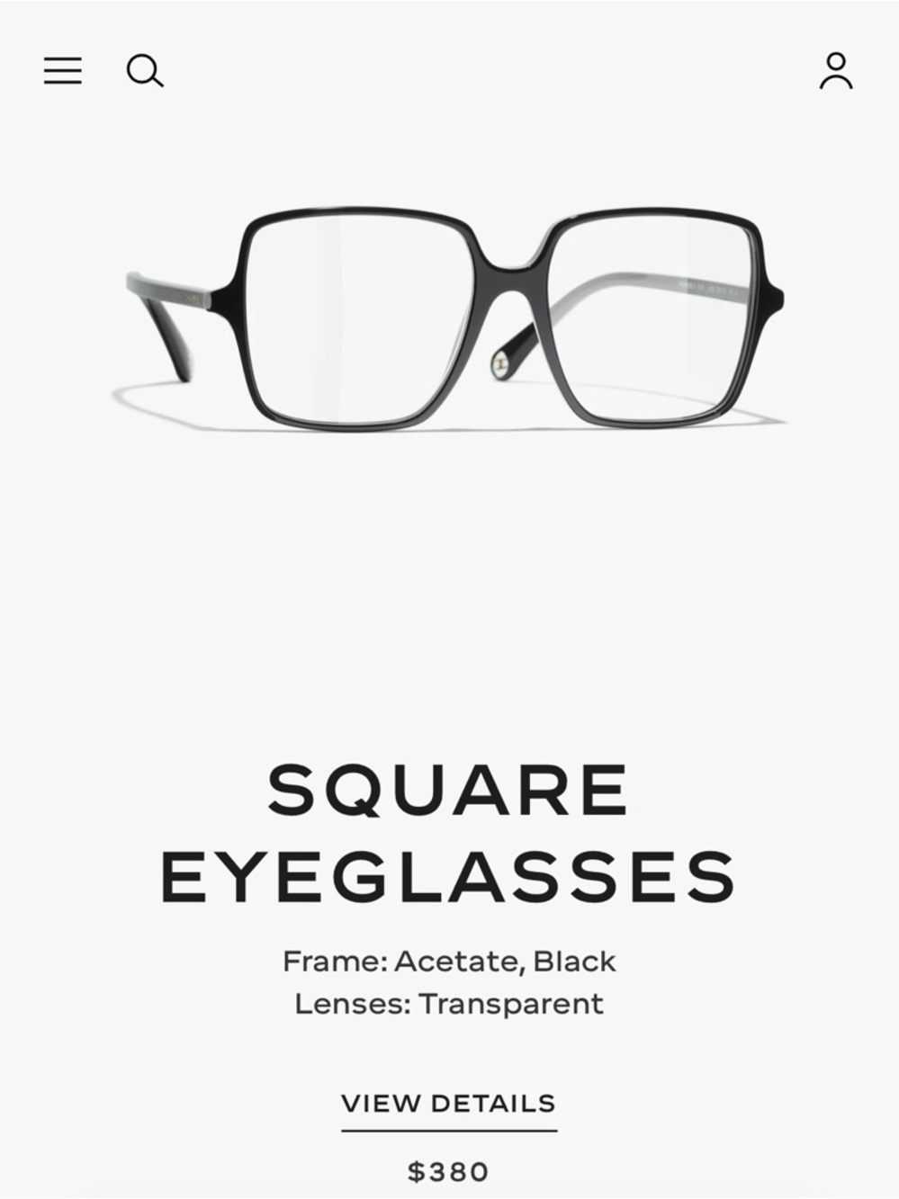 Chanel Square Eyeglasses
